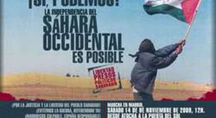 Manifestaci&oacute;n 14 noviembre 2009, Madrid "JUSTICIA Y LIBERTAD PARA EL PUEBLO SAHARAUI"