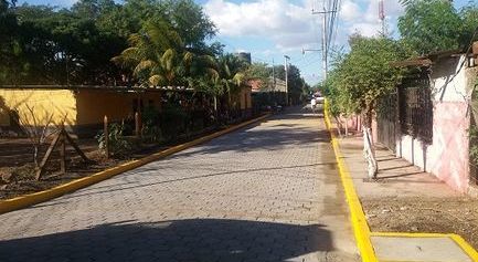 Obras de mejora de calles en Tipitapa