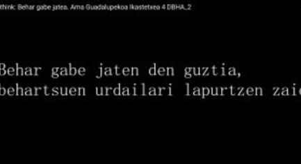 (Euskera) EAThink bideo lehiaketa: Behar gabe jatea