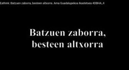(Euskera) EAThink bideo lehiaketa: Batzuen zaborra, besteen altxorra