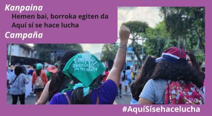 Una campa&ntilde;a para visibilizar la lucha feminista en municipios vascos: "Aqu&iacute; s&iacute; se hace la lucha"